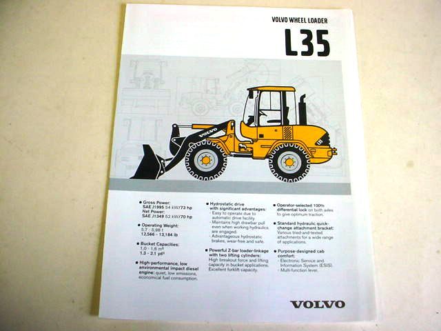 Volvo BM L35 Wheel Loader Brochure