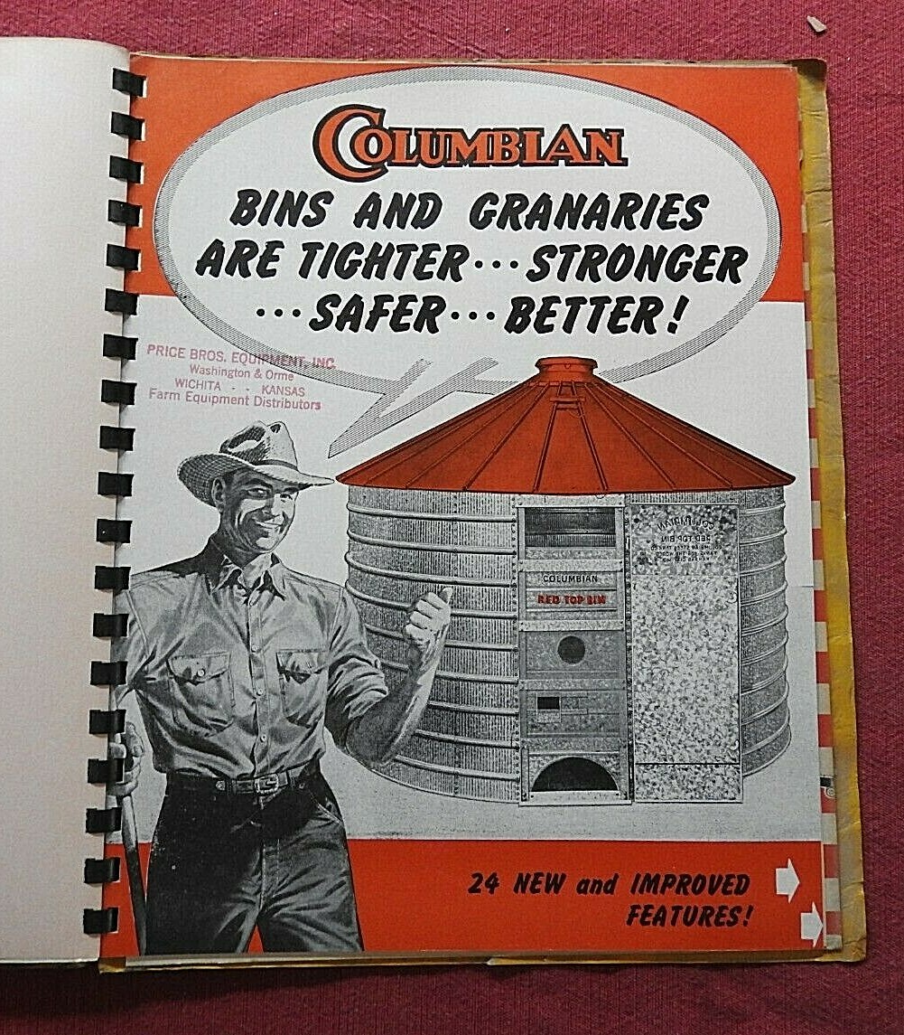 1958 Price Brothers Equipment Catalog Witchita KS Kansas Garber Davis Columbian