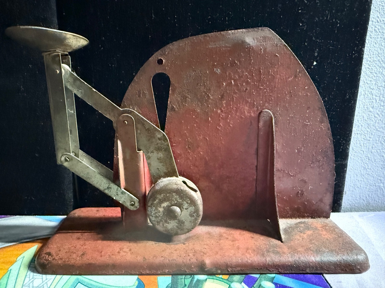 VTG « Jiffy Way » Farm Master Co. Owatonna Minnesota Red Metal Egg Scale