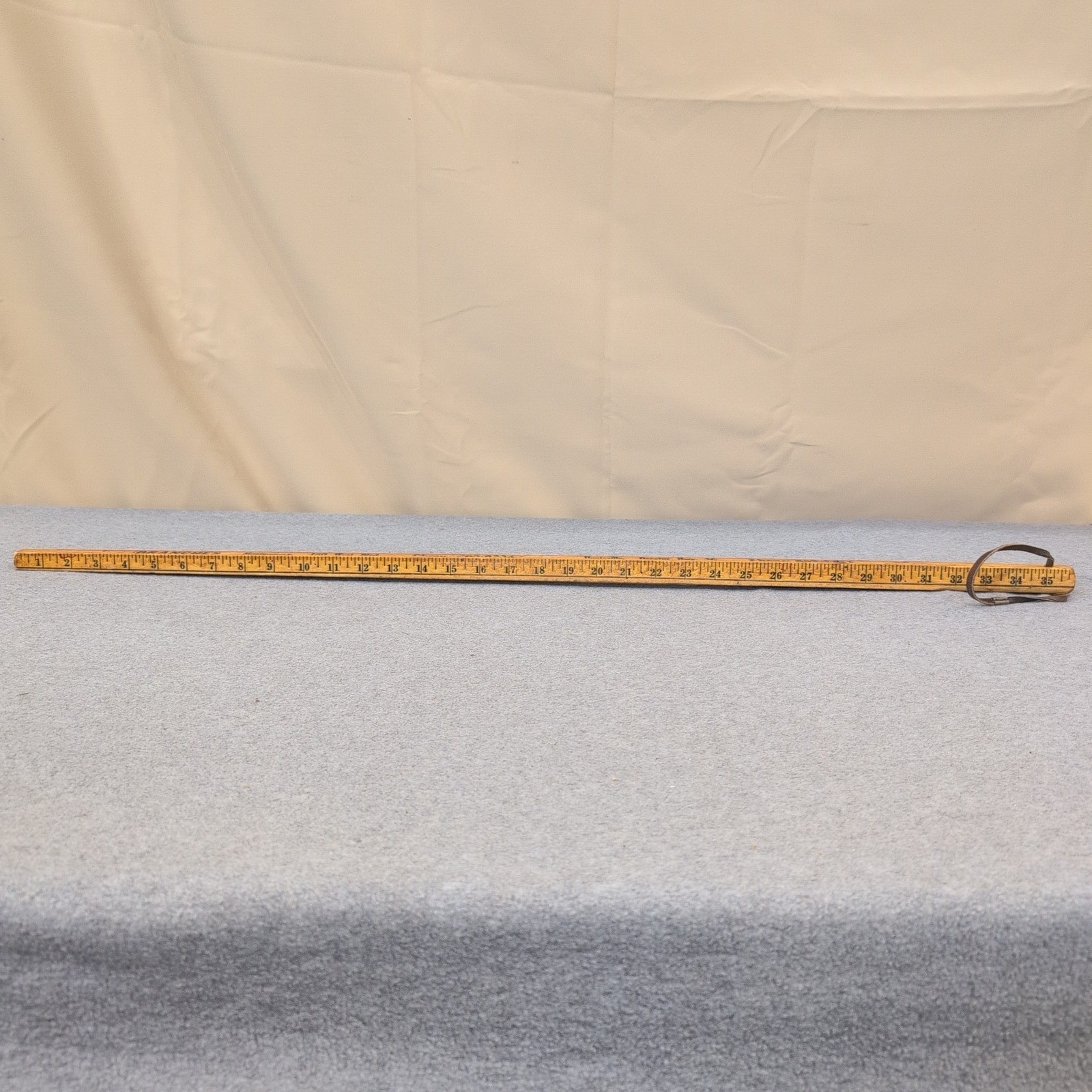 Vintage Joe Money Machinery Co Inc Alabama Advertising Wooden Yardstick Ruler