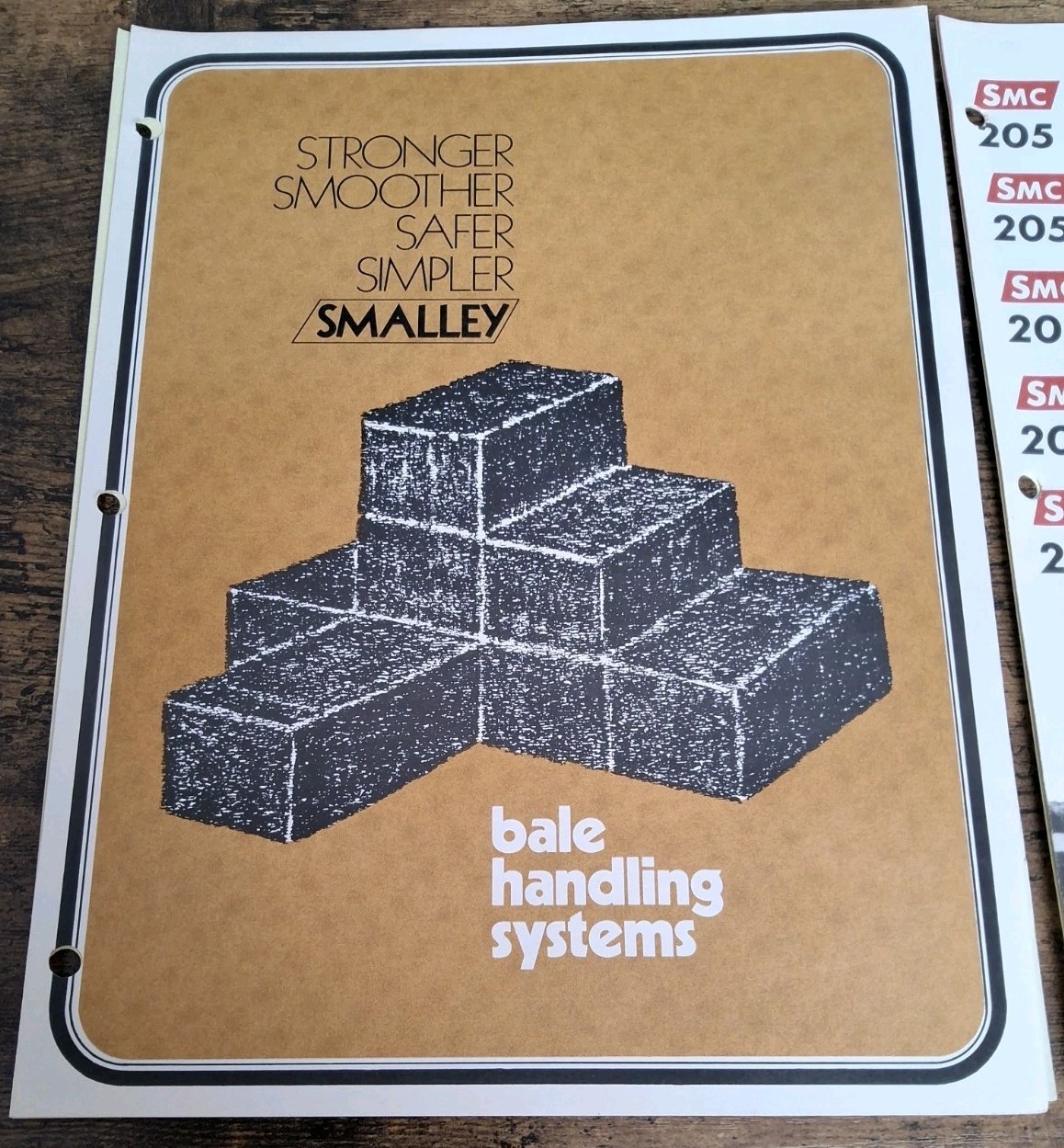 SMC Smalley 205 Elevator And Bale Handling Systems Brochures With Price Lists