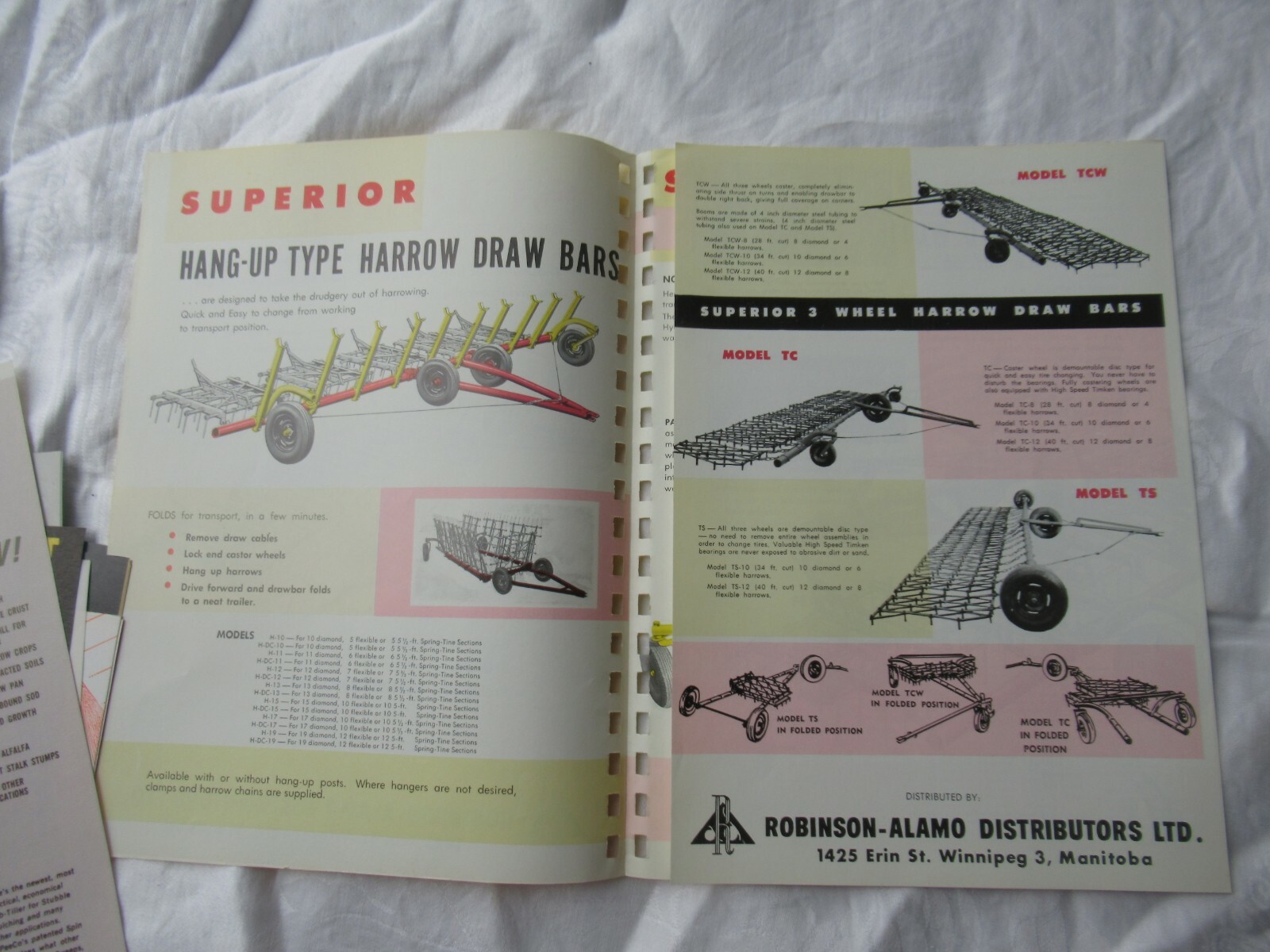 Robinson-Alamo harrow drawbars brochure