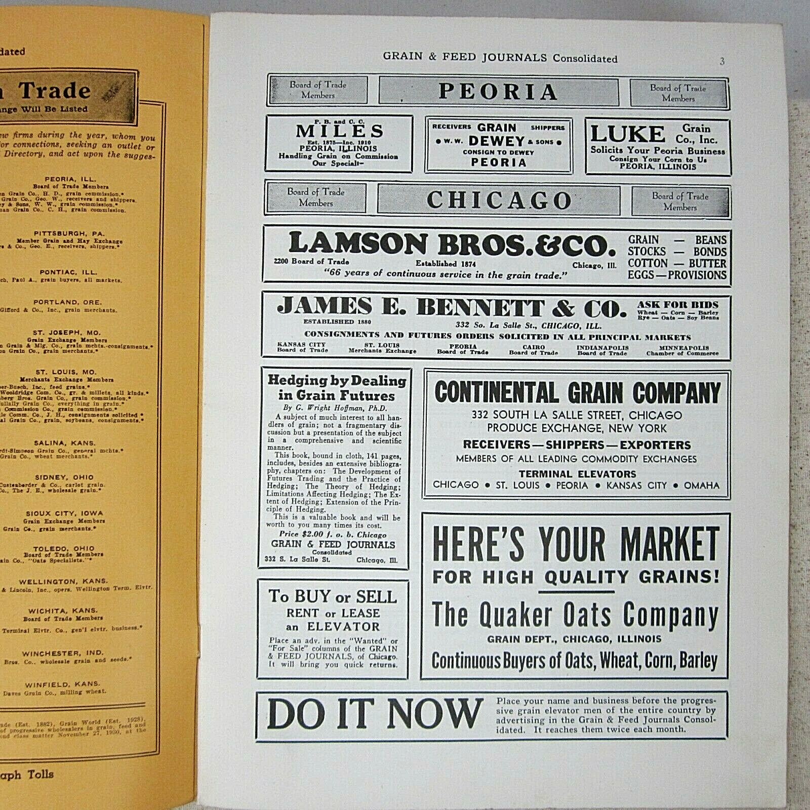 Grain & Feed Farm Journals Magazine 1941 Farm Agriculture Nice Advertising