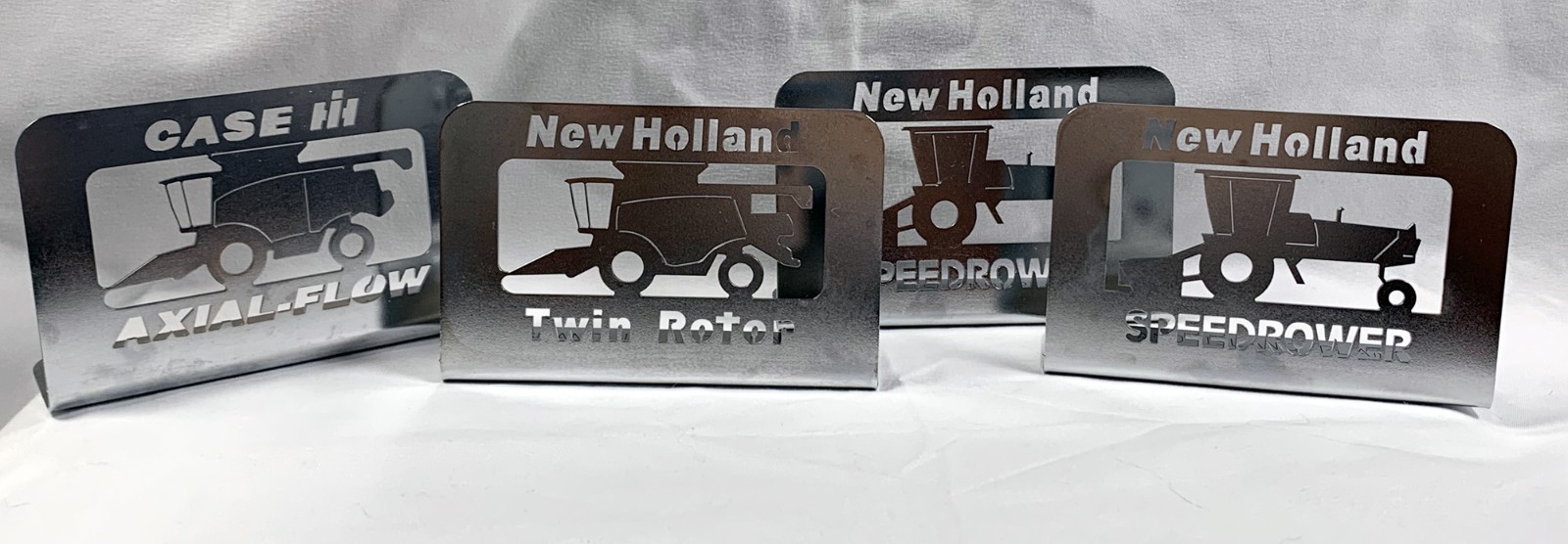 4 New Holland Twin Rotor Speedrower Case IH Axial Flow Metal Desk Signs Farm