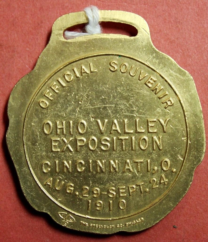 1910 Ohio Valley Exposition Cincinnati Watch Fob 1A6-29