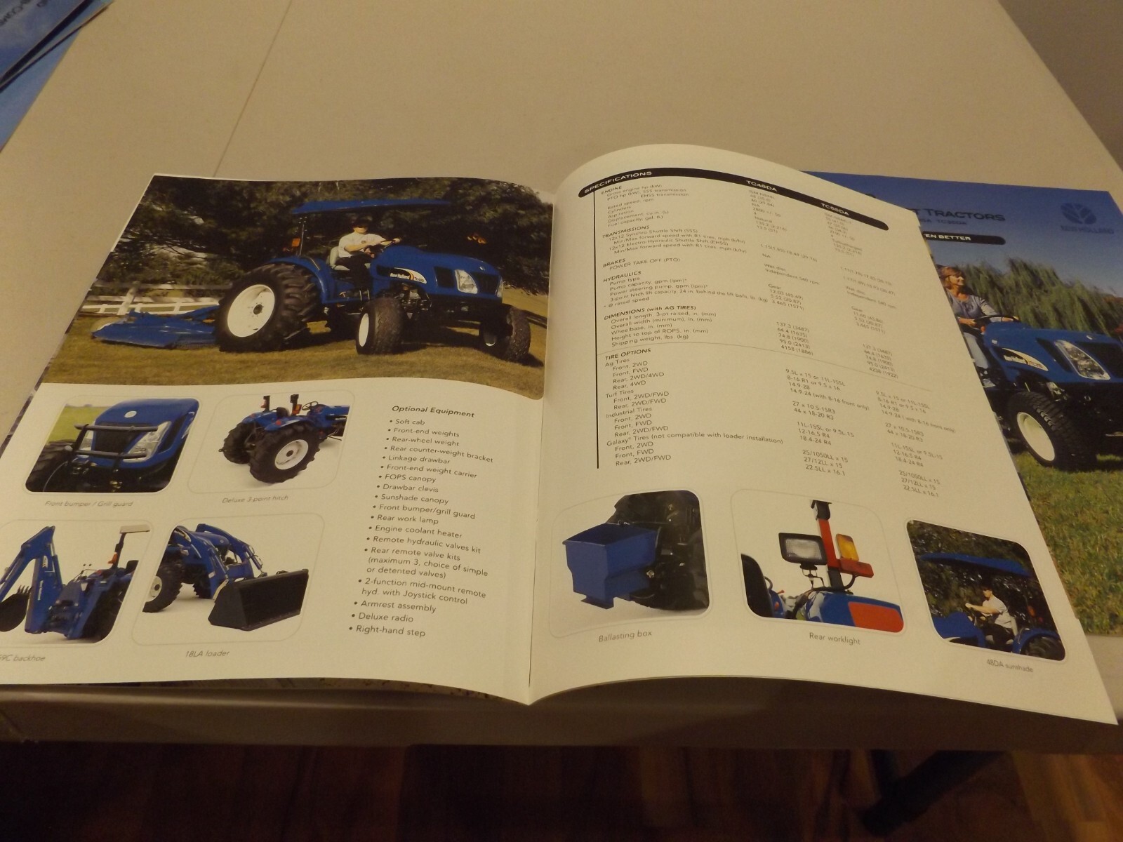 2-pc. NEW HOLLAND BOOMER UTILITY & COMPACT TRACTORS, LIT # NH1050336, NH1050349