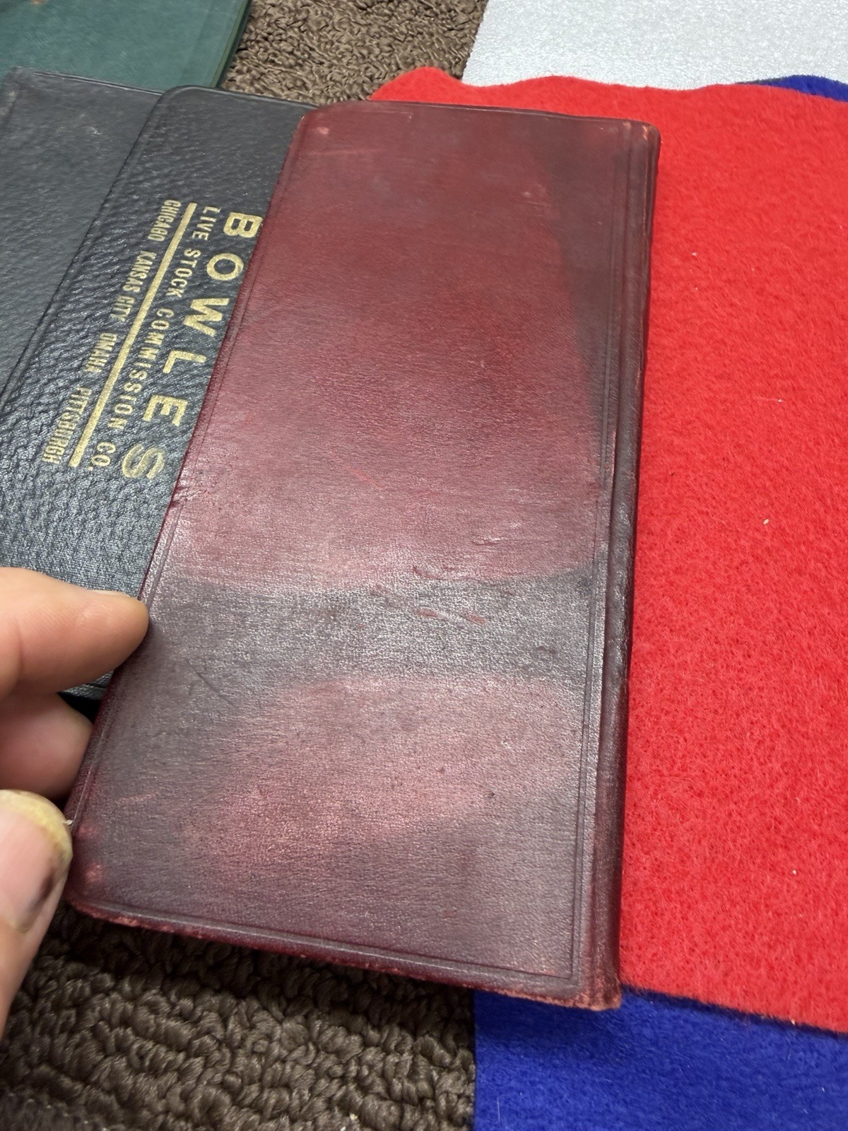 Vintage 1906 Commission Company Leather Bounds Miniature Pocket Note Pad