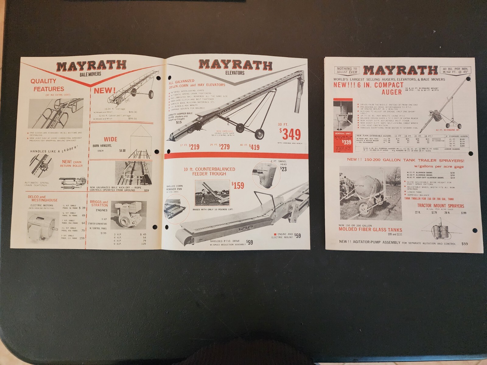 Vintage Lot Farm Salesman Letters Brochures Mayrath Meyer Elevator Farmrite T55