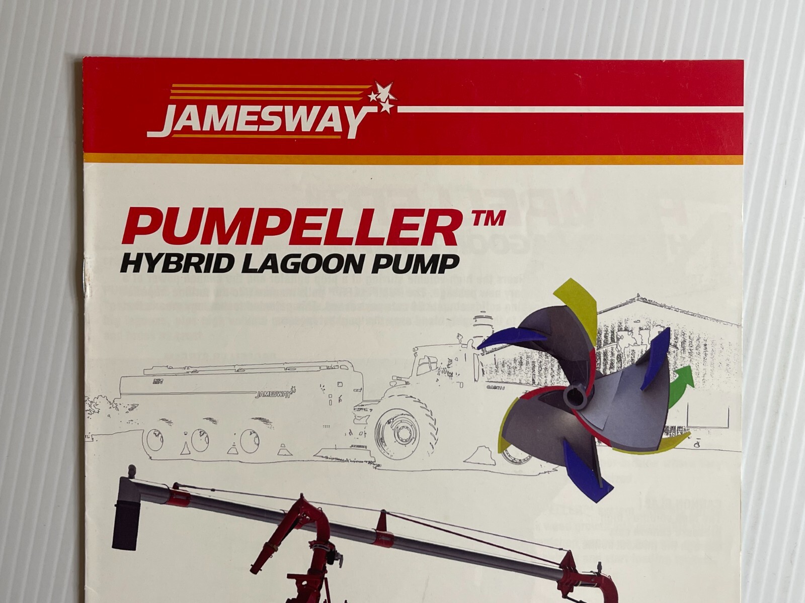 Jamesway Pumpeller Lagoon Pump Sales Brochure 2000s (Showroom Sales Book)