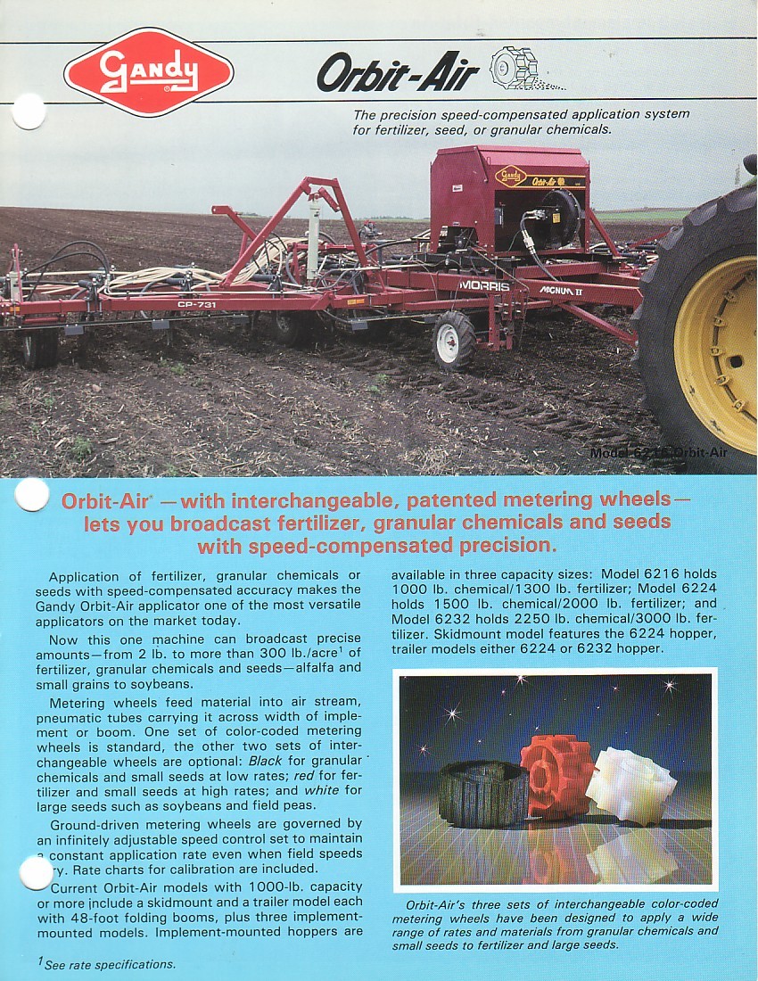 Farm Equipment Brochure – Gandy – 6216 6224 6232 et al – Orbit-Air (F2021)