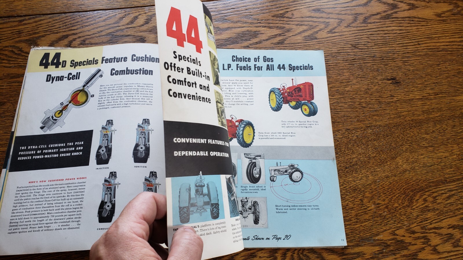 Vintage 1954 MASSEY-HARRIS Farm Equipment Sales & Service FARMERS HANDY catalog