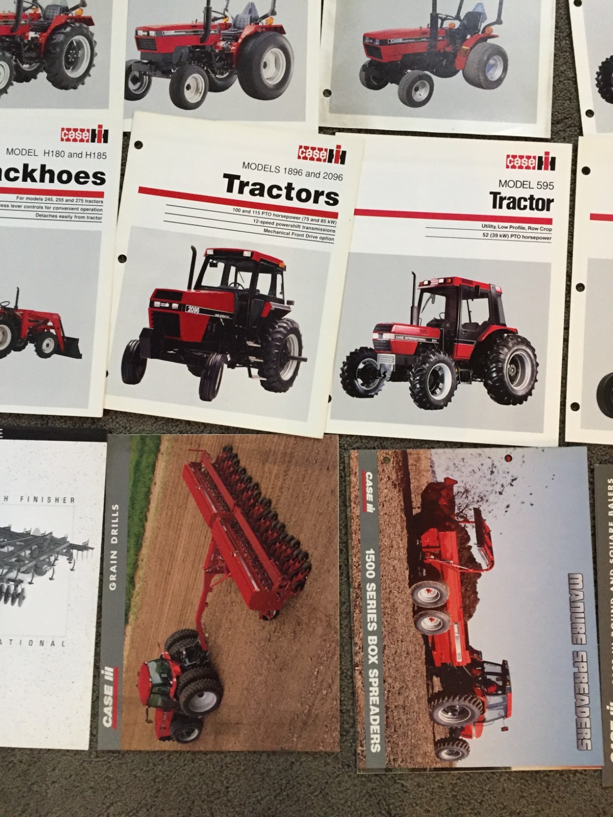 MASSIVE Lot of 47 CASE IH tractor & equipment brochures Literature