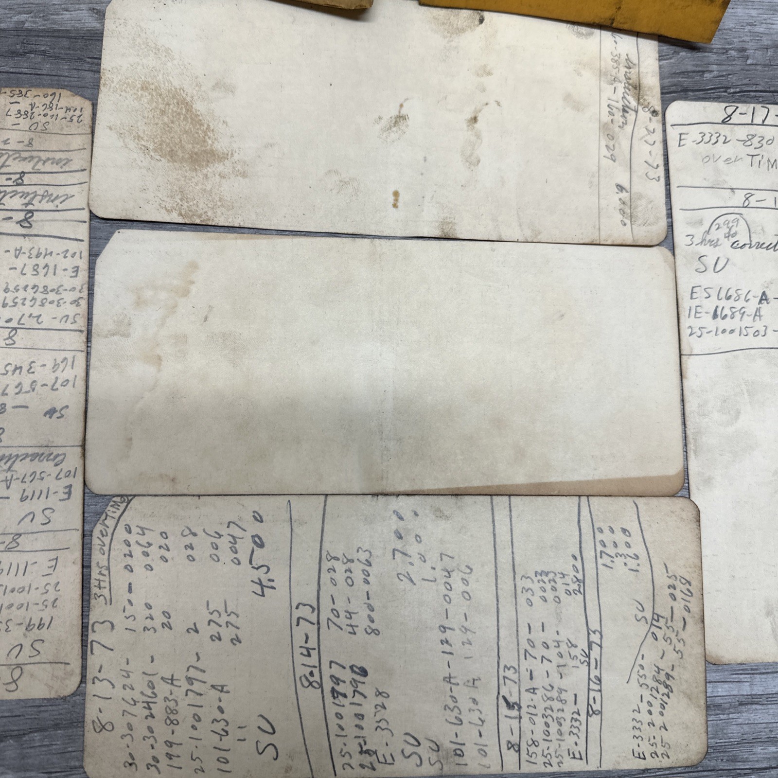 White Farm Equipment Co. Charles City, Iowa Employee Time Cards, Handbook Union