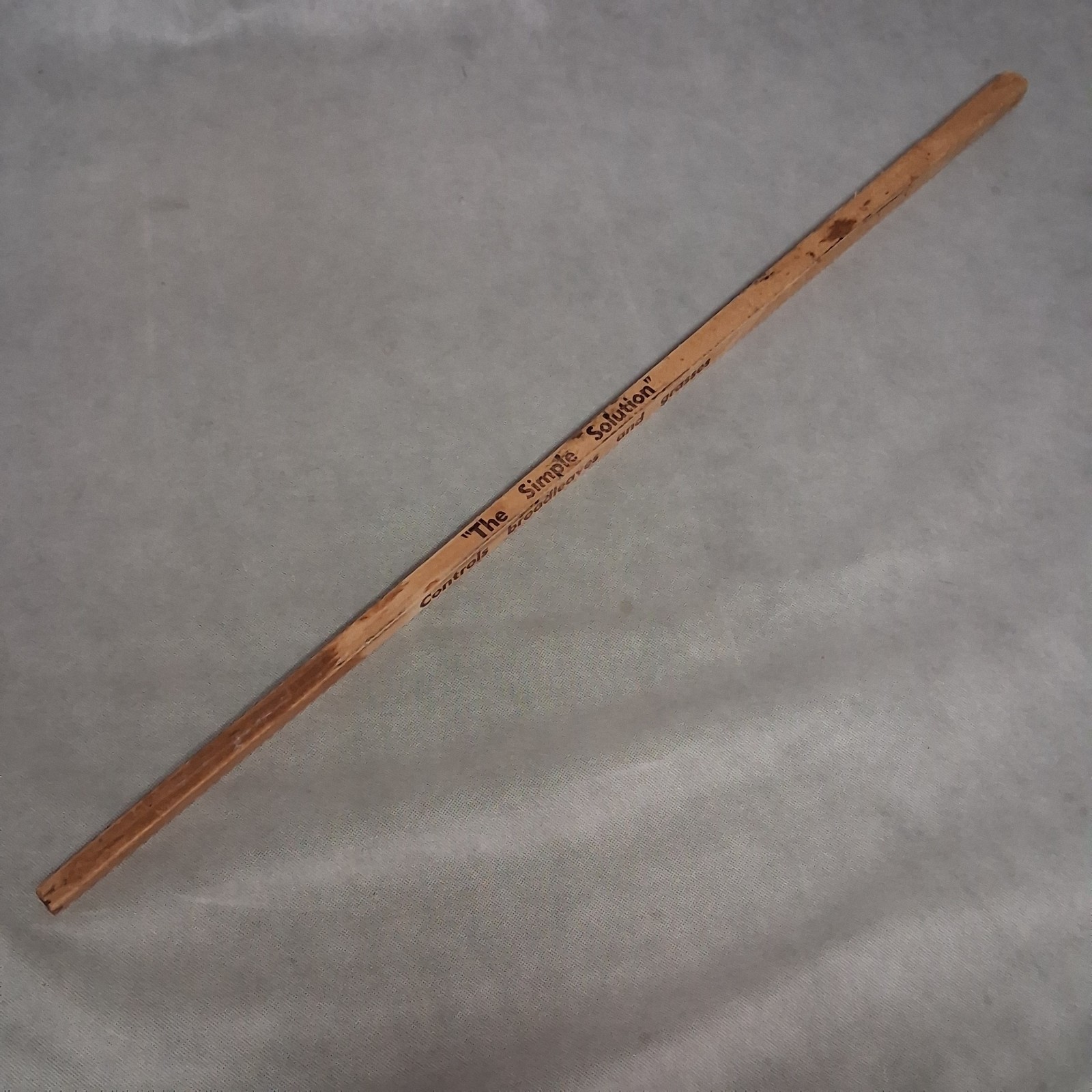 Vintage Agricultural Turbo 8EC Herbicide Advertising Wooden Yard Stick Square
