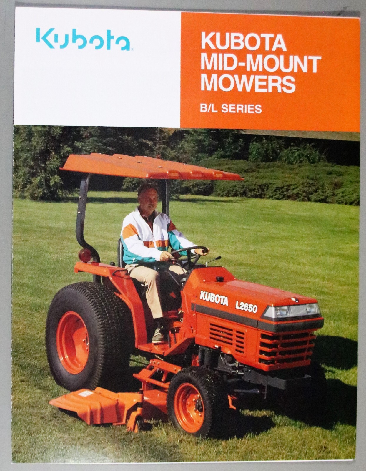4 KUBOTA Brochures/Literature Diesel Front Mower GF1800E Mid-Mount BL Series (D)