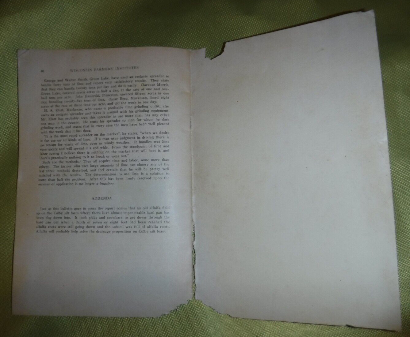 1923 WISCONSIN FARMERS INSTITUTES BULLETIN 16 HANDBOOK OF AGRICULTURE