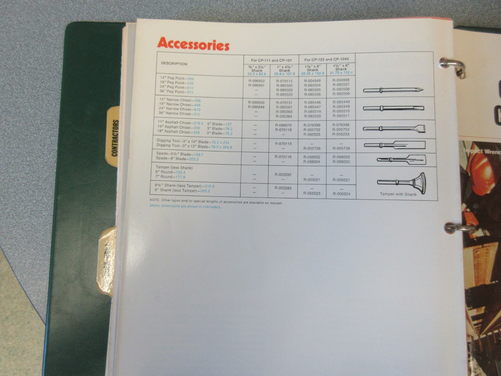 Chicago Pneumatic Demolition Tools Information