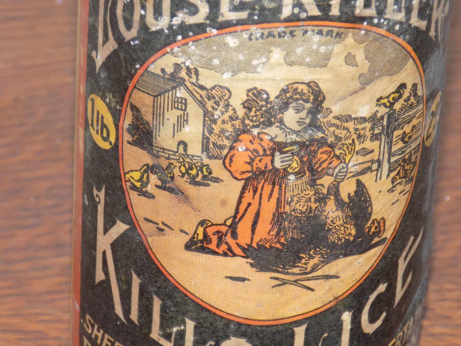 Vintage Dr. Hess Instant Louse Killer 1 Pound EMPTY Container