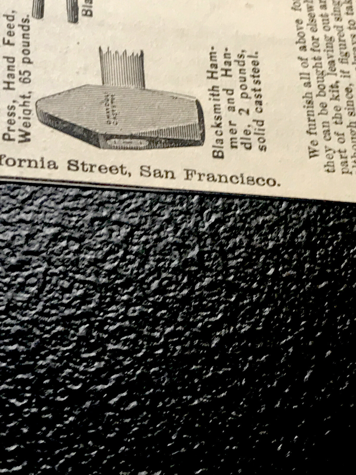 1886 G.G. Wickson & Co. Blacksmith Farm Advertising – San Francisco – California