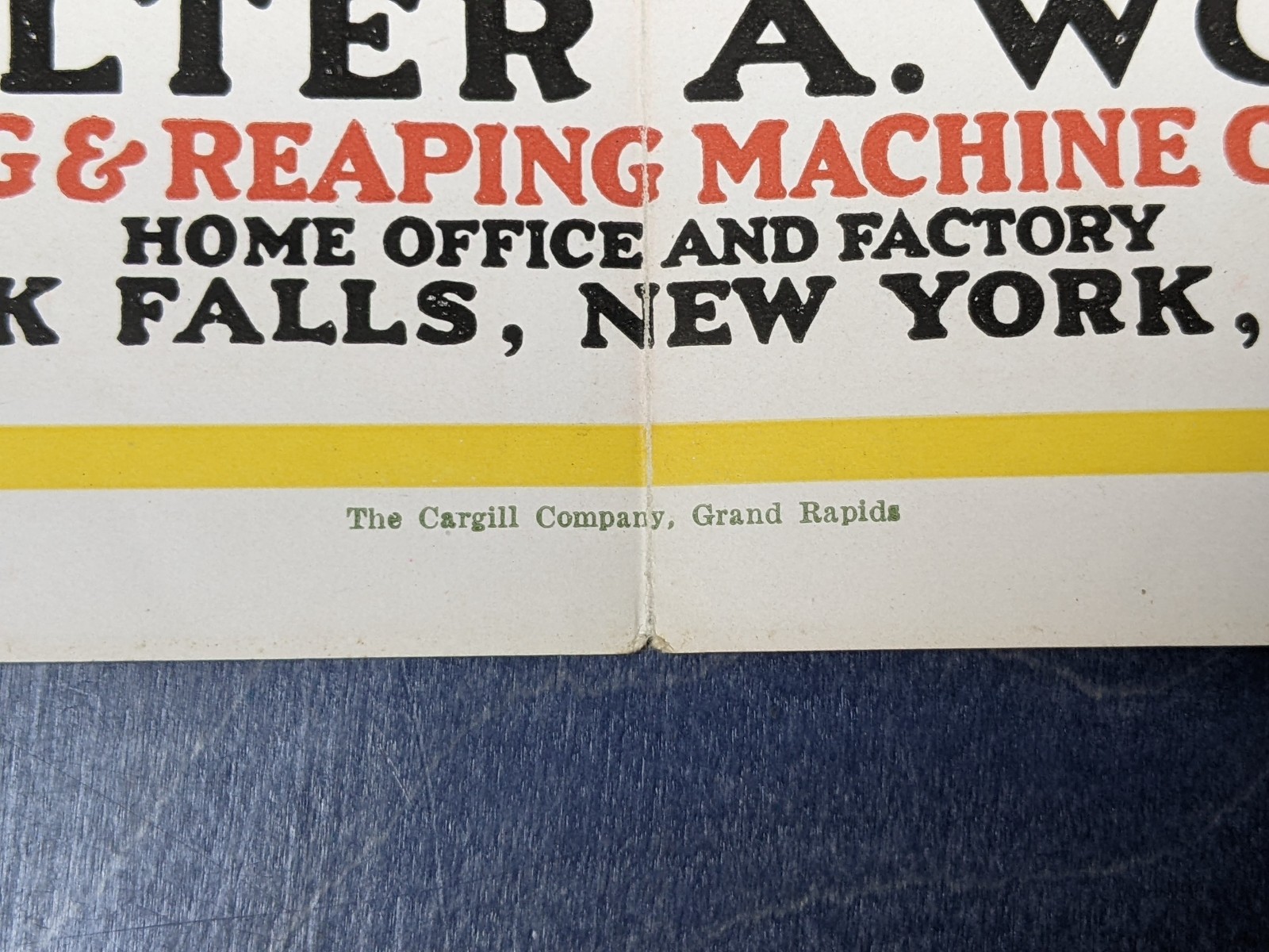 Circa 1920 Fold Out Brochure Walter Wood Power Washers Little Trojan Engine Nice