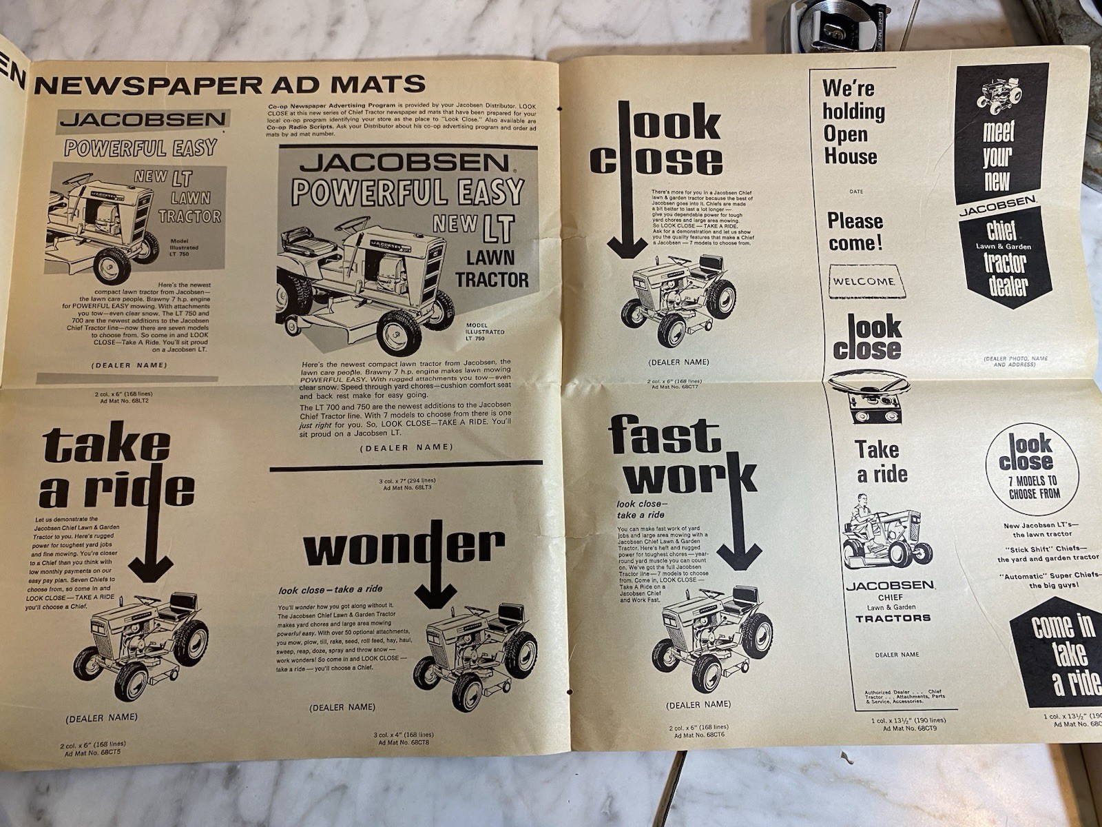Vintage Jacobsen Chief Tractor EXTRA Newsletter Agriculture 1968
