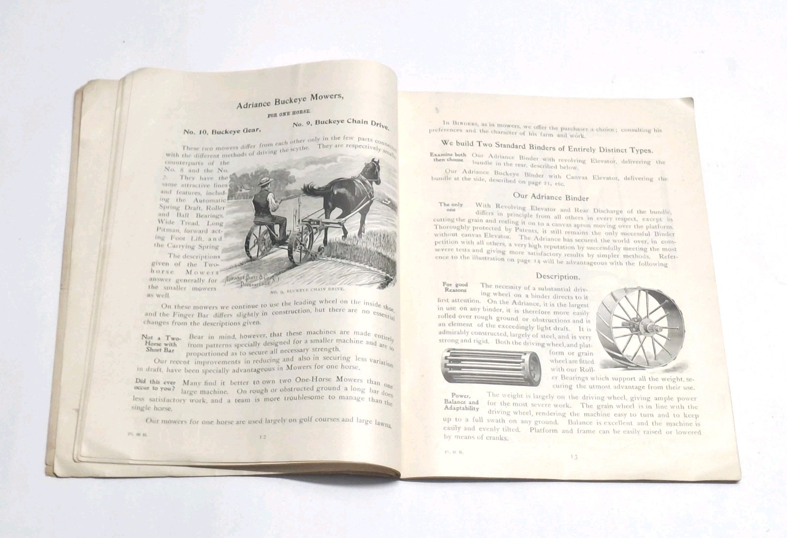 Adriance Platt & Co Harvesting Machinery Farm Book Catalogs Poughkeepsie NY 1900