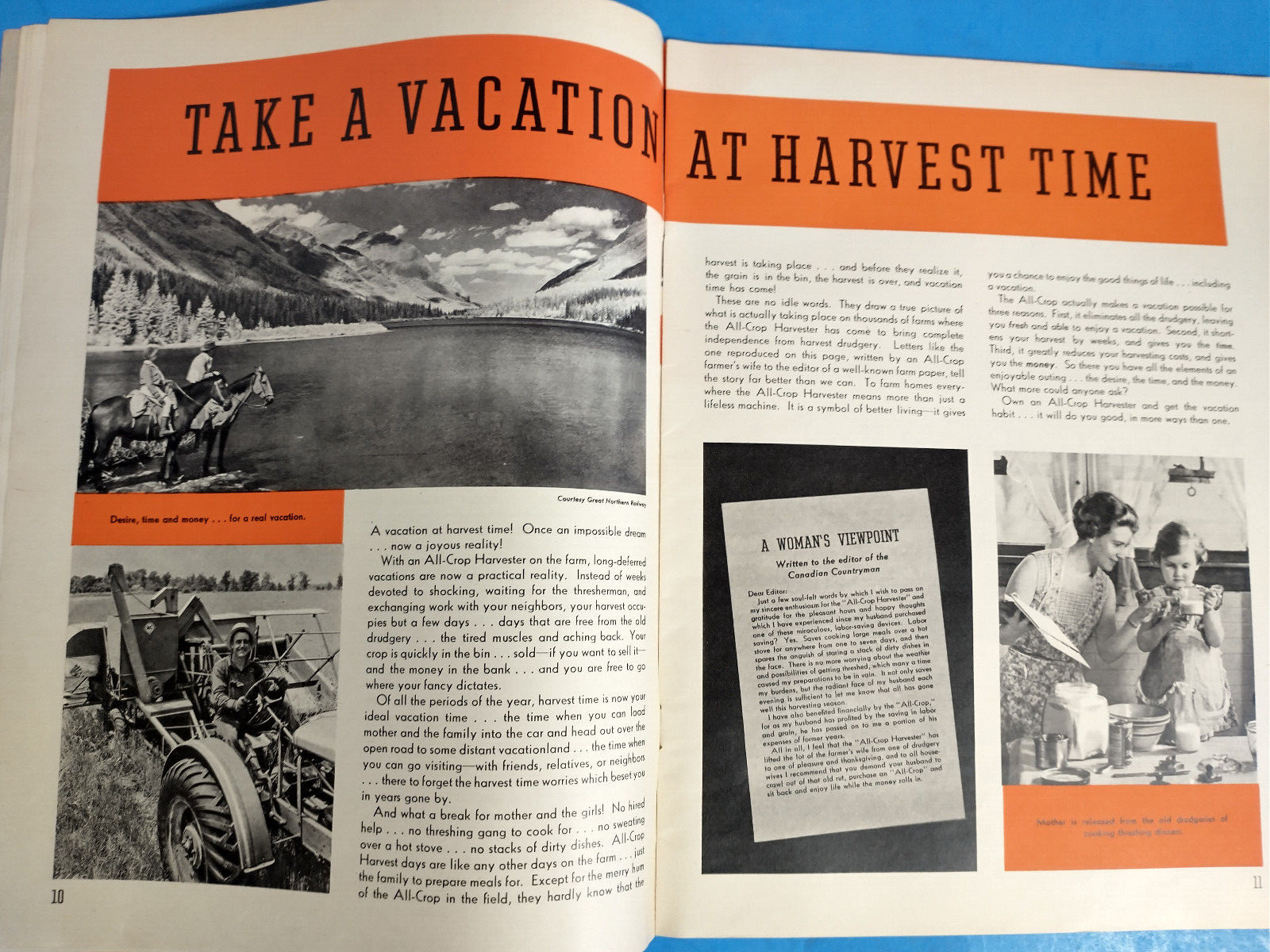 ALLIS CHALMERS HARVESTER ALL CROP TRACTOR 1938 BROCHURE ORIGINAL FARM