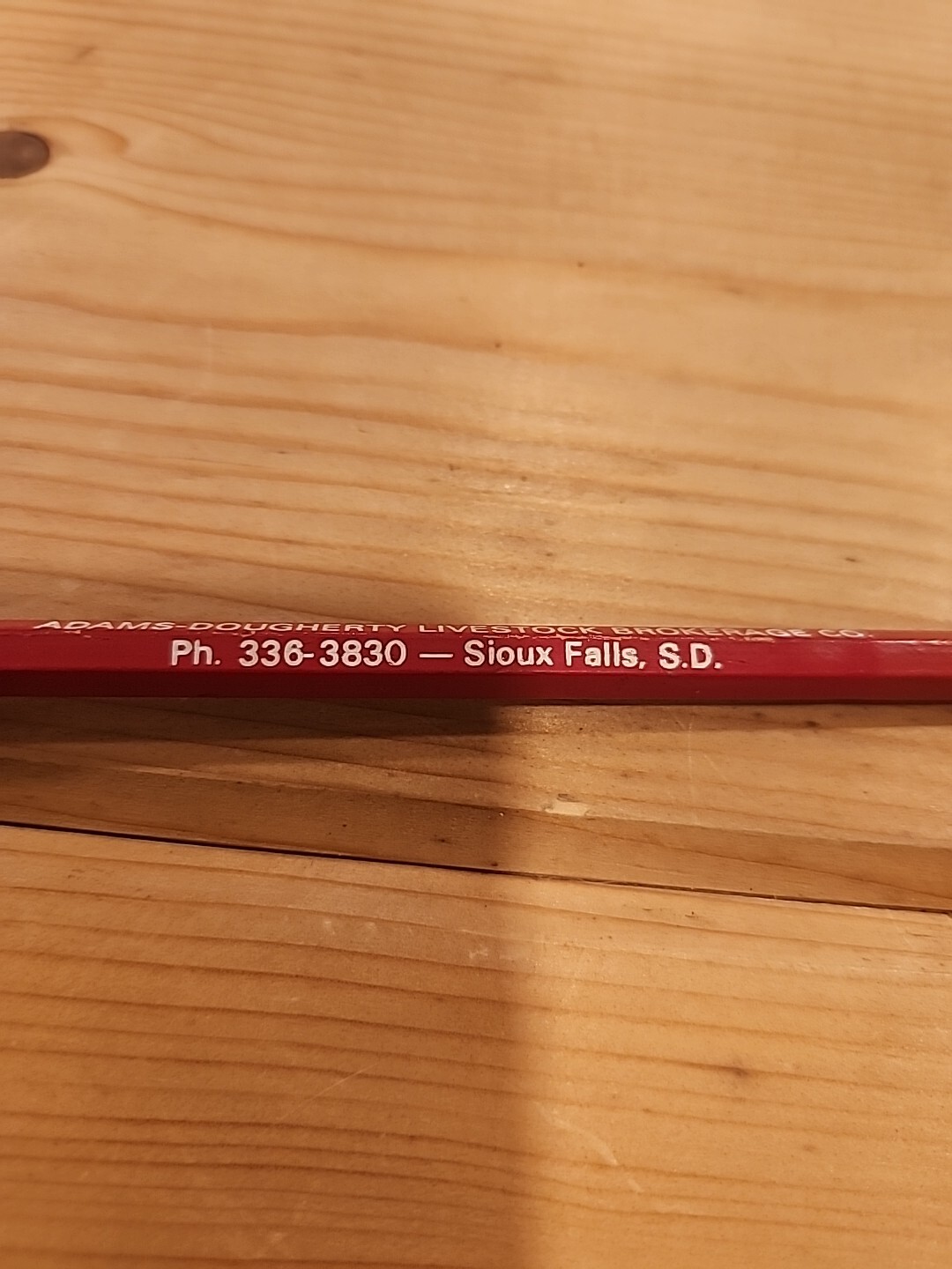Vtg Sioux Falls & City Livestock Sales Brokerage Commission Pencil Lot SD IA