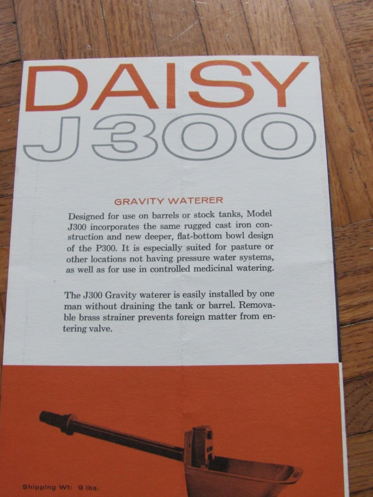 1960s ADVERTISING BROCHURE DAISY LIVESTOCK WATERER QUINN WIRE & IRON BOONE IOWA