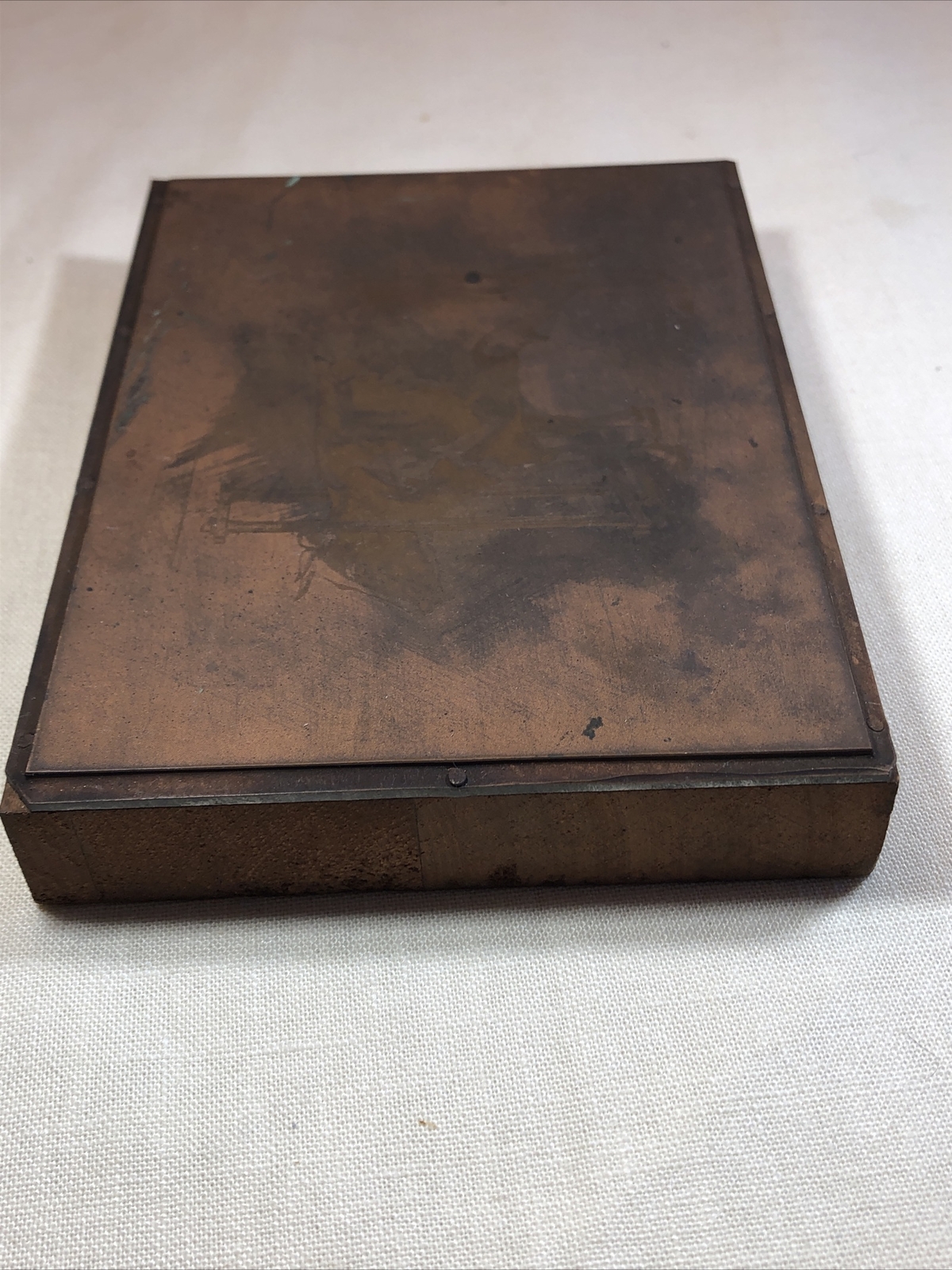 Rare Antique Robertson&rsquo;s Forestville CT Stanchion Cow Copper Plate for BOOKLET