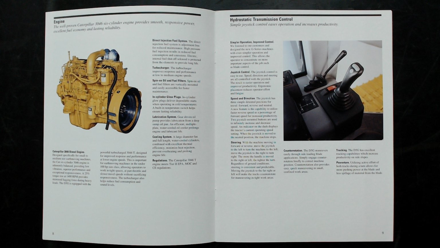 Caterpillar D5G Track-Type Tractors Brochure 2001 Agriculture