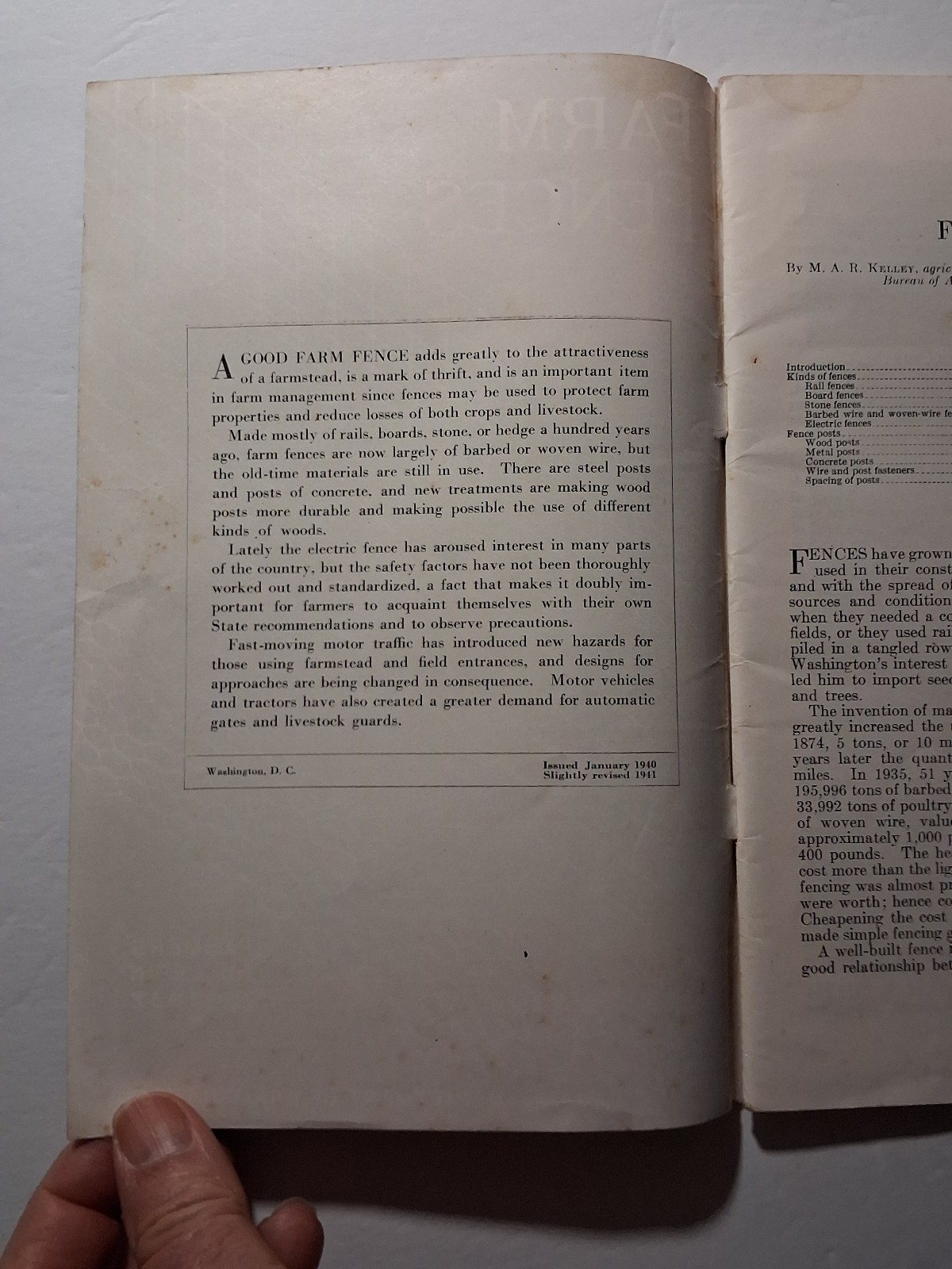 1941 Farm Fences Booklet