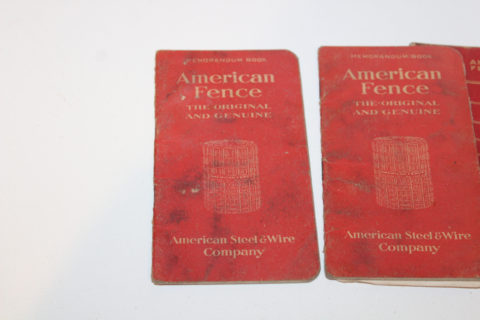 Vintage lot of 5 American Fence Steel & Wire Co. Memorandum Books