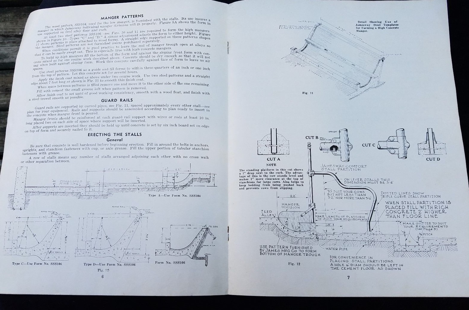 1951 Directions for Erecting James Stalls James Mfg Co Mt Joy Fort Atkinson Farm