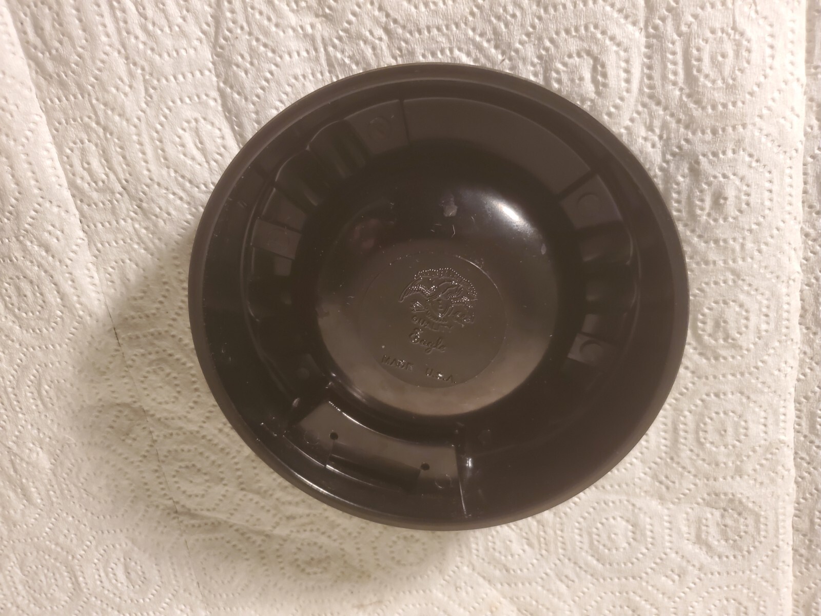 5&Prime; Plastic Ashtray Fred & Dale Rieks Iowa Falls Iowa Trucker Cattle Buyer