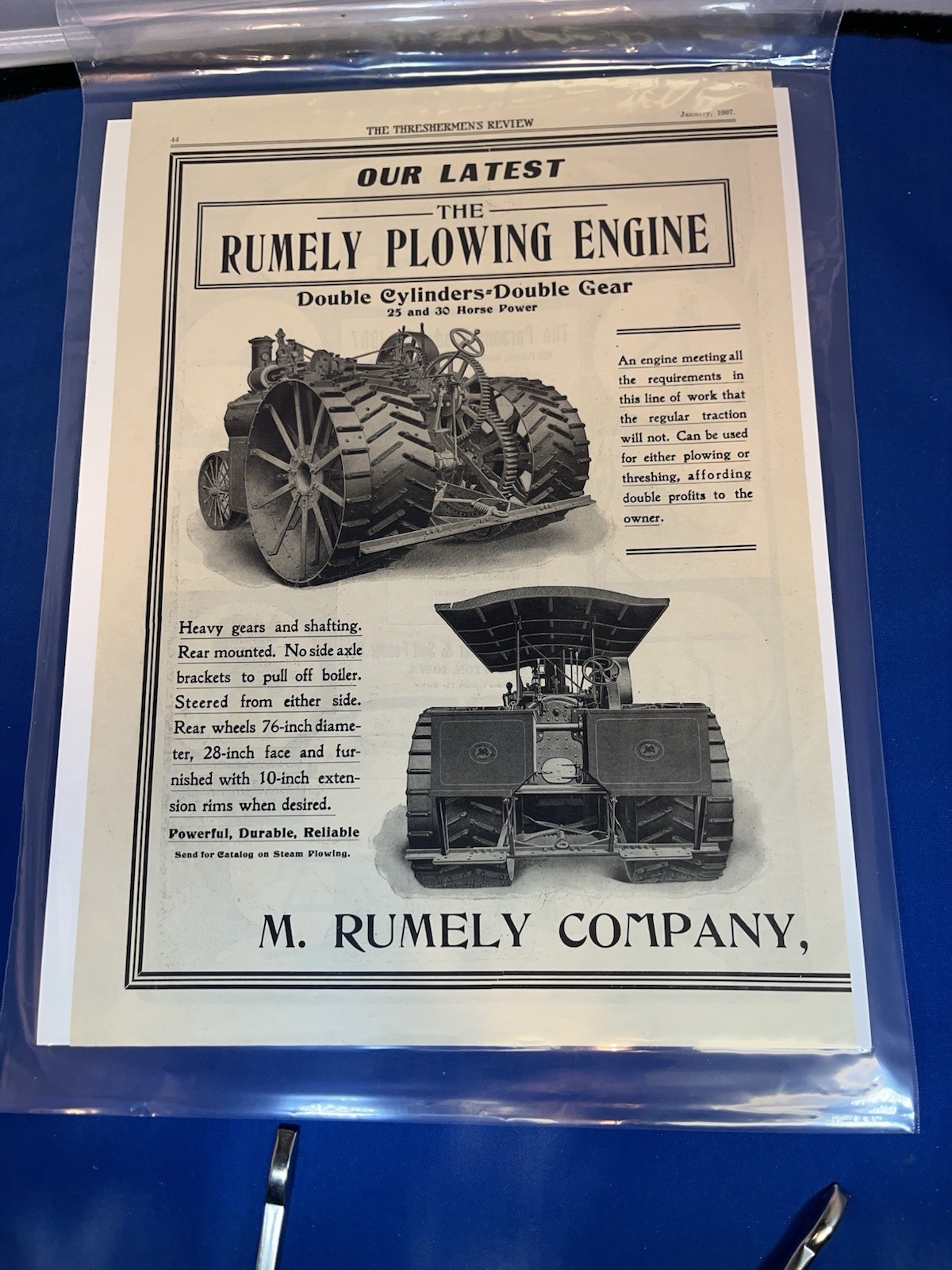 ANOTHER LOT OF 15 VINTAGE ORIGINAL FARM MACHINERY ADS-1901 TO 1930