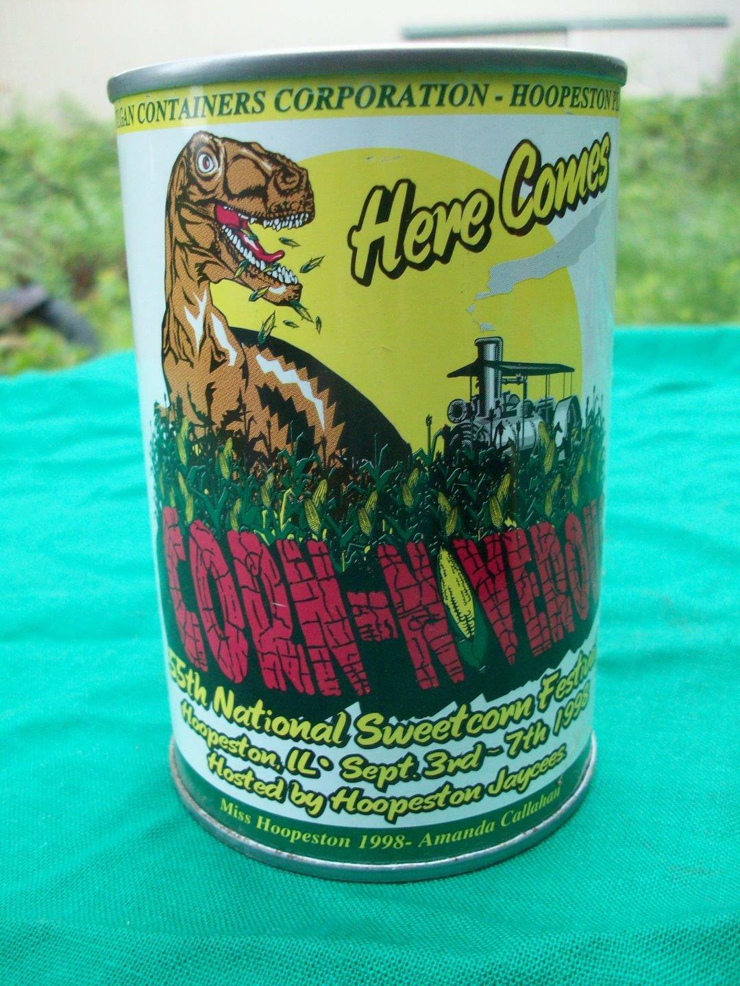 INDIANA FARM HOUSE FIND=HOOPESTON,ILLINOIS 1998 SWEETCORN FESTIVAL BANK