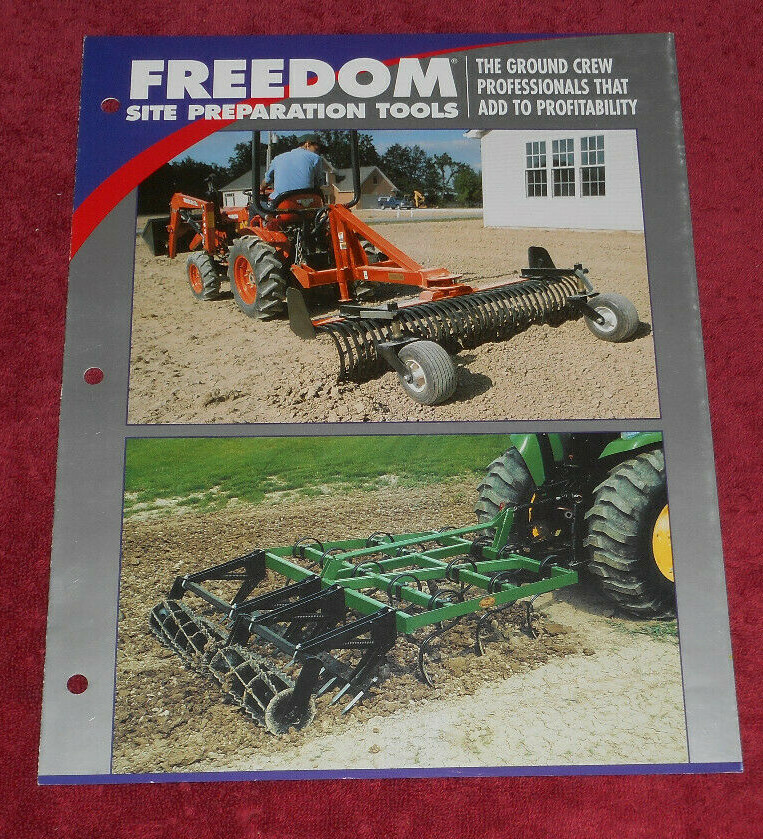 2004 Freedom Agricultural Landscape Site Preparation Tools Brochure Advertising