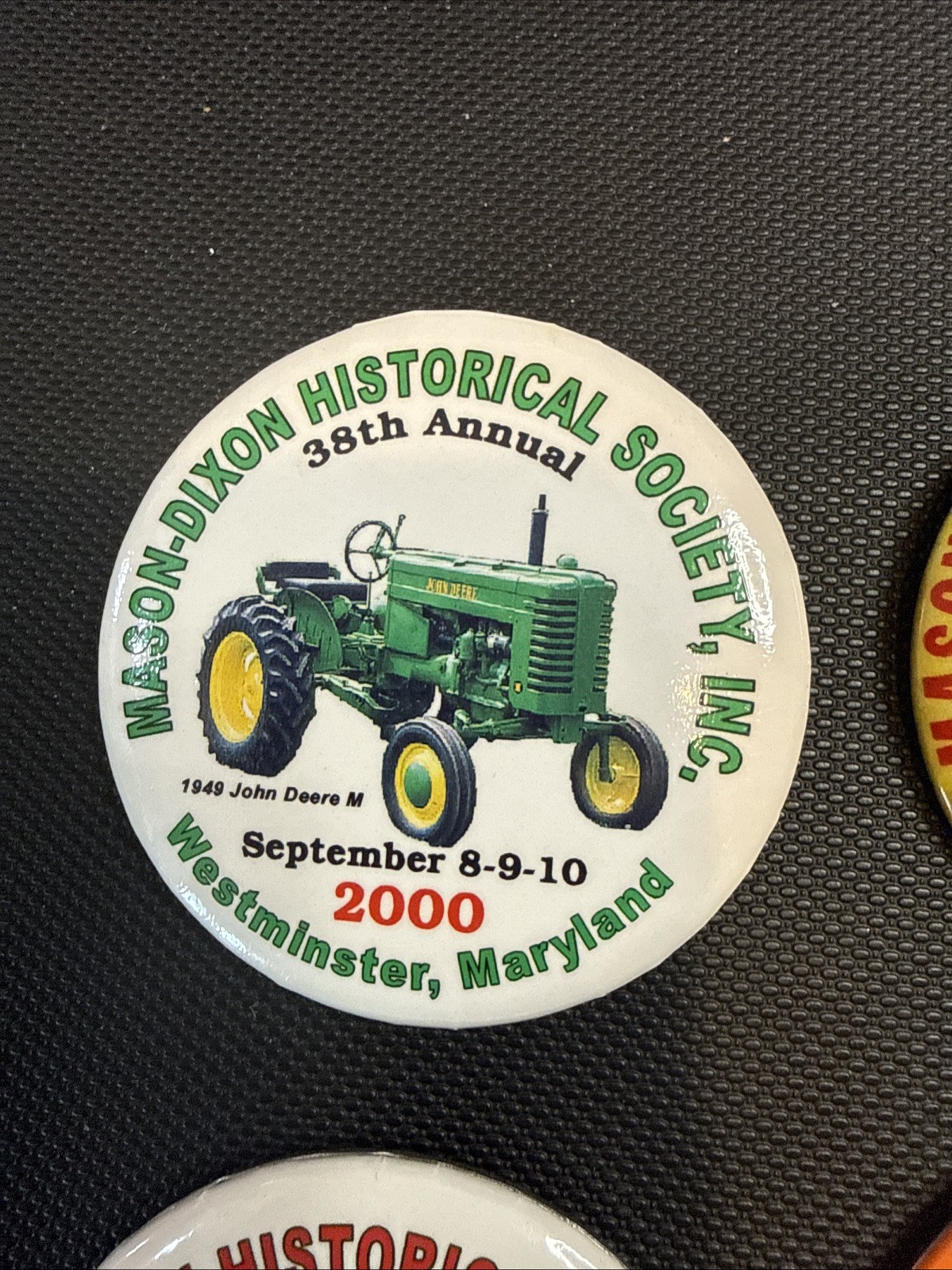 Tractor Ageless Iron Mason Dixon Historical Society Pins 1970-2001