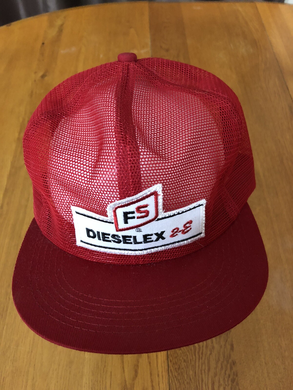 Vintage FS Dieselex 2-E Mesh Patch Trucker Hat Snapback Farming Gas & Oil