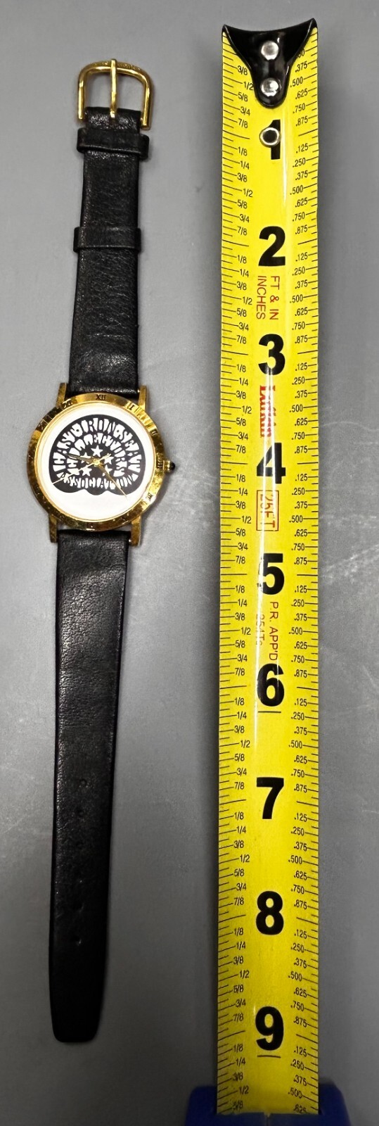 RARE CAST IRON SEAT COLLECTORS ASSOCIATION WATCH WITH LEATHER BAND EXTRA BATTERY