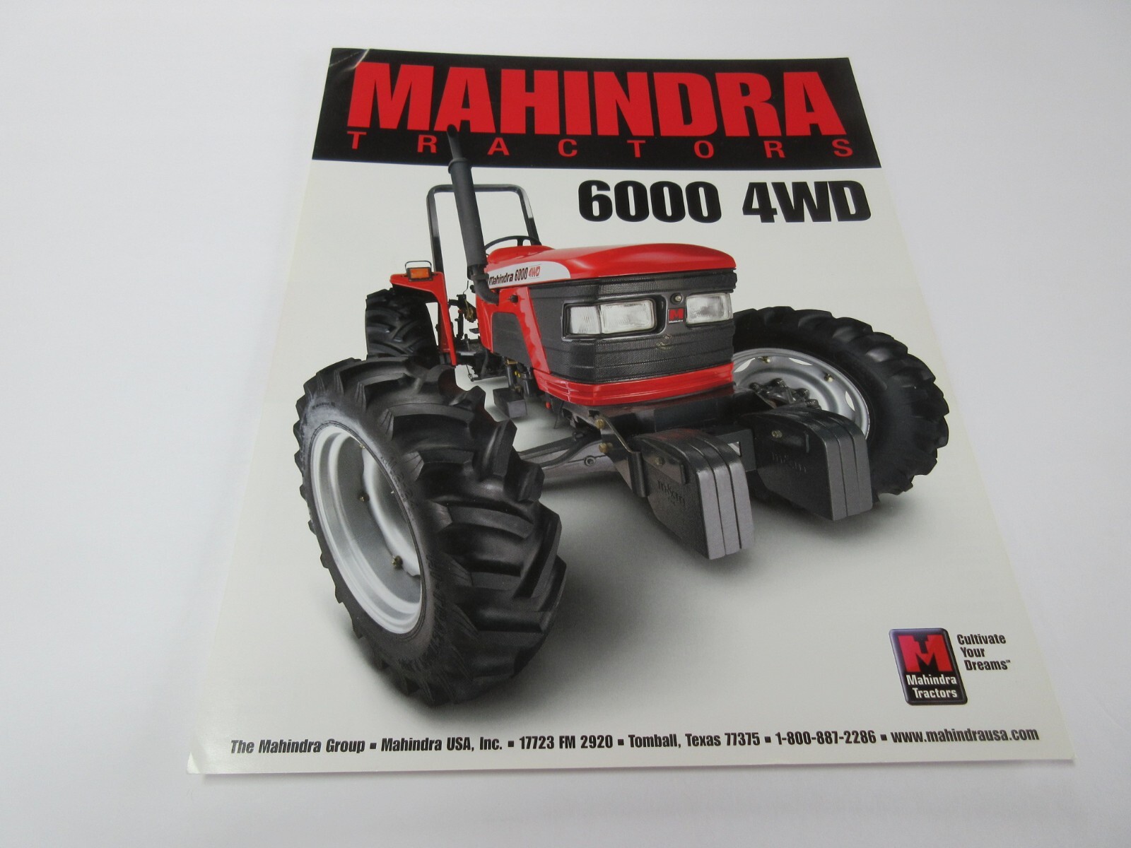 Mahindra 6000 4WD Tractor Brochure 2 Page