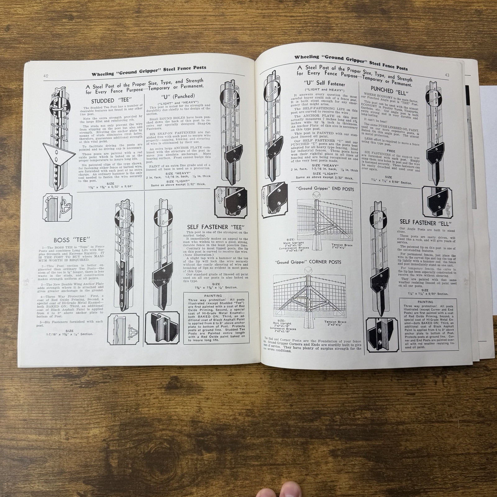 1940 Wheeling Corrugating Catalog Price List Wire Fencing Barbed Nails Cop-R-Loy