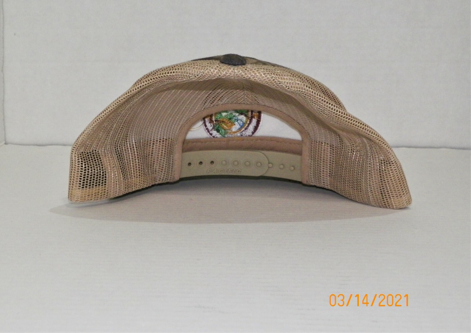 RIVERWEST PROCESSING CALIFORNIA ALMOND ORCHARD SNAPBACK TRUCKER HAT ~PRE-OWNED~
