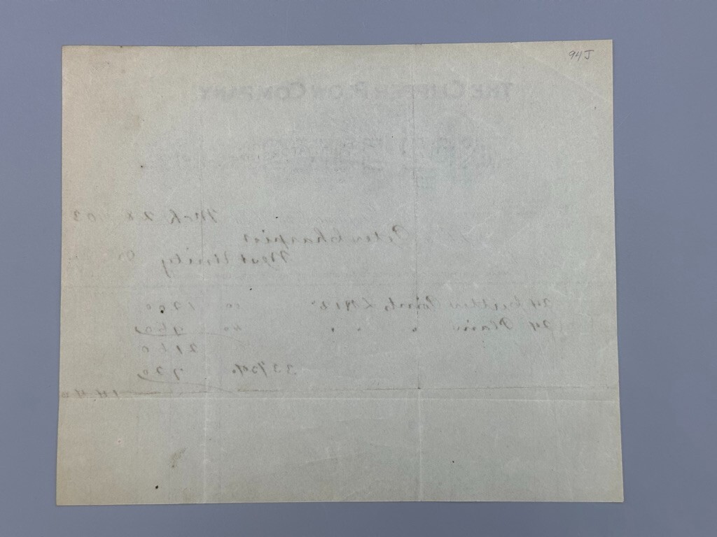 1903 CLIPPER PLOW Company Letterhead Bill Antique Farm Advertising DEFIANCE OHIO