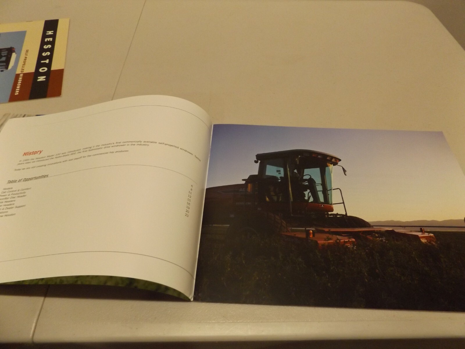 AGCO HESSTON SELF-PROPELLED WINDROWERS 9000 SERIES, LIT # HS00951209 (08) 5