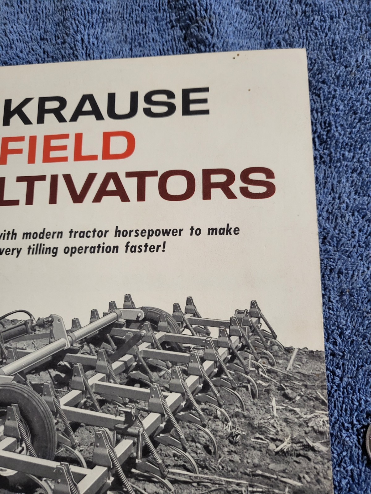 Vintage 1960s KRAUSE Field Cultivators 670-982 Sales BROCHURE Hutchinson, Kansas