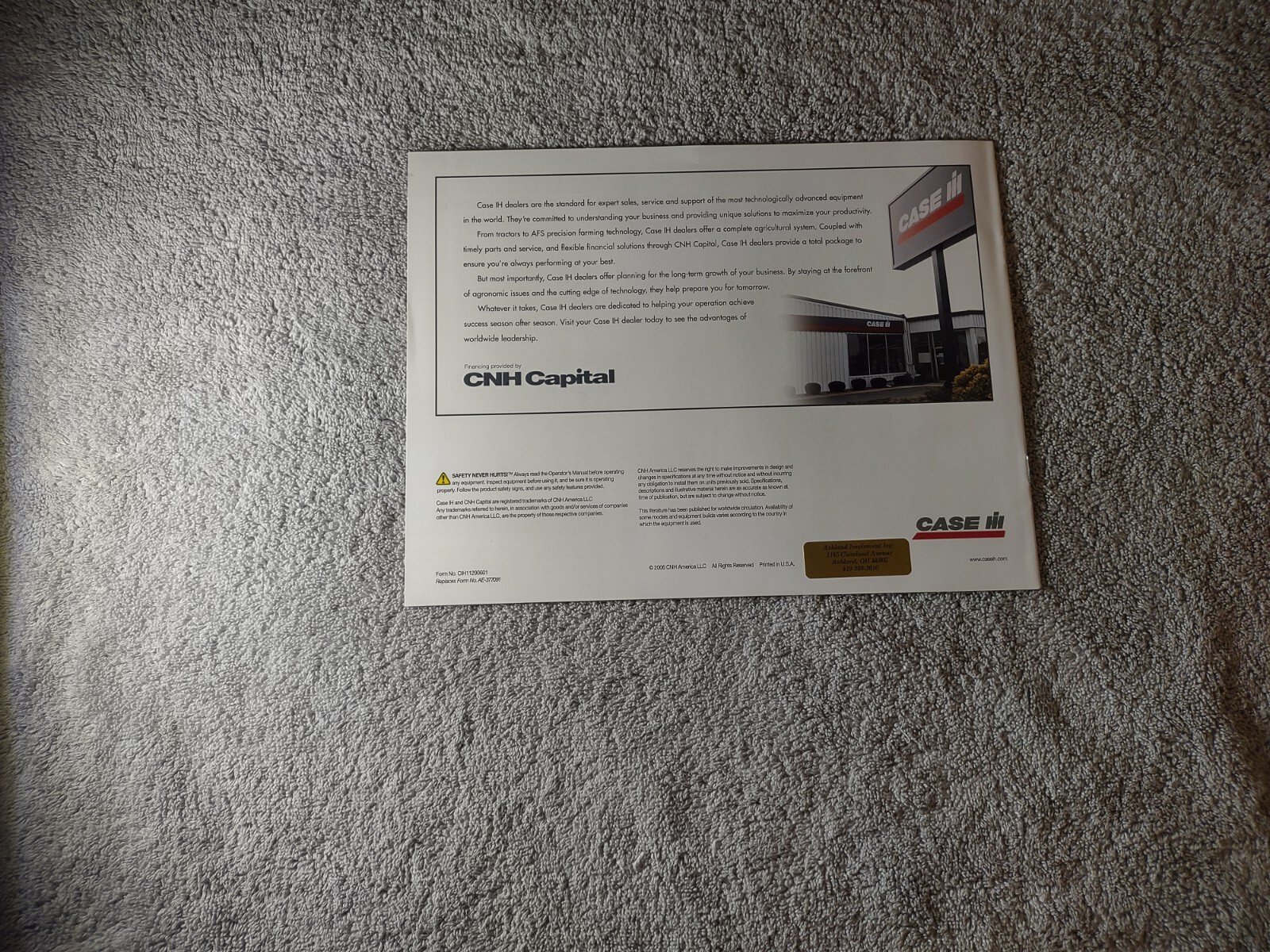 CASE IH 2500 Rip-bed, 2500 Ecolo-till, Sales Brochures. Lot Of 13.