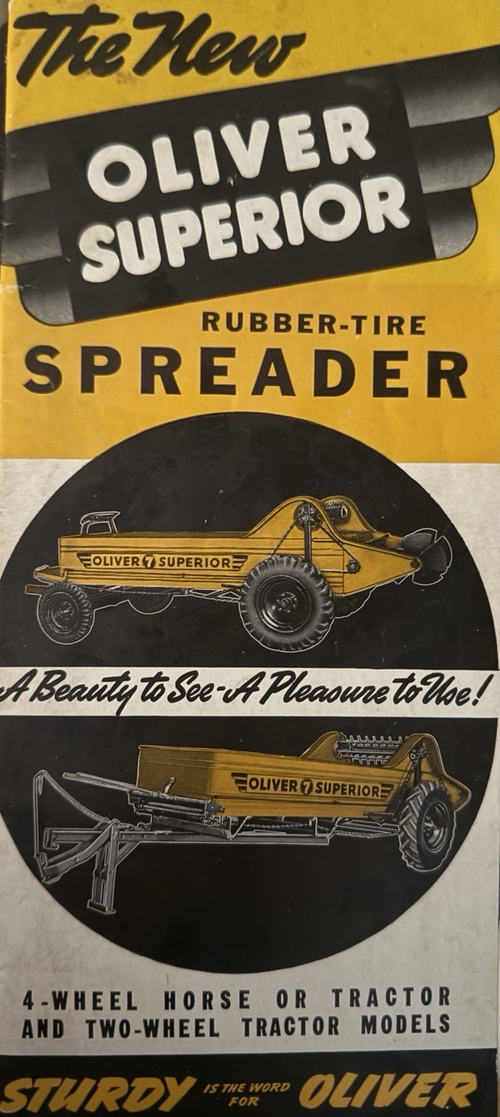 Vintage Farm Equip/OLIVER SUPERIOR SPREADER BROCHURE.. from GOODISON, Sarnia, On