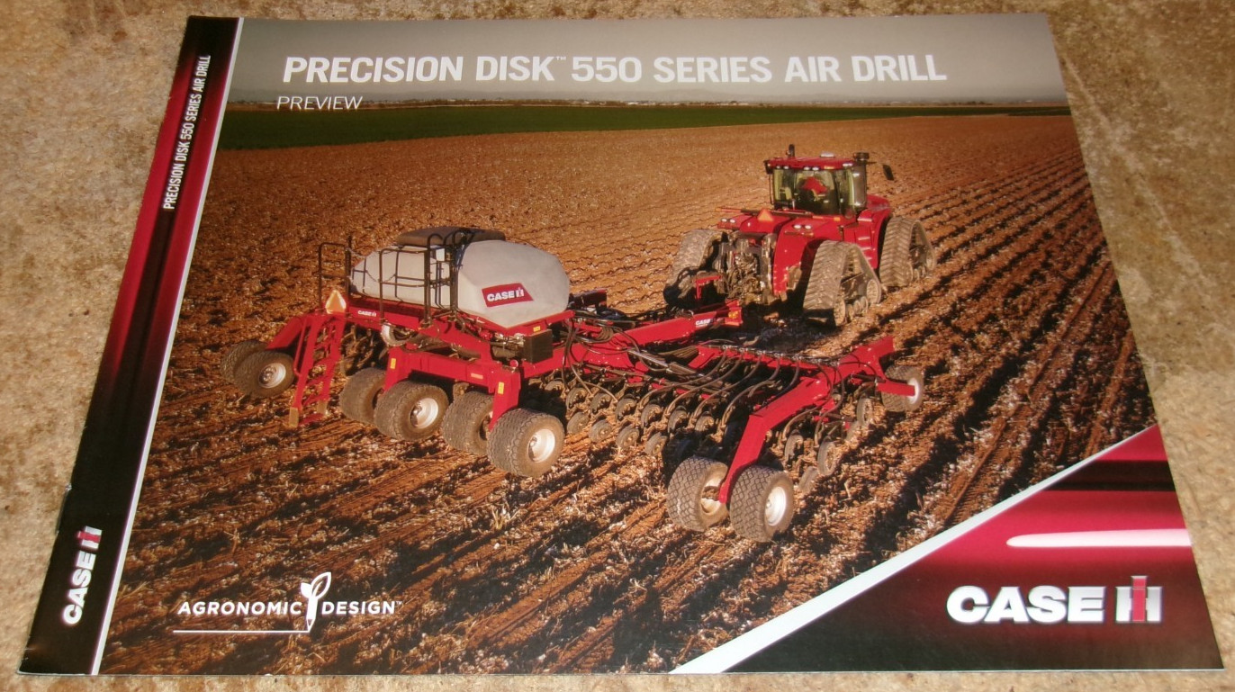 2022 case ih 550 series air drill brochure in nice shape used
